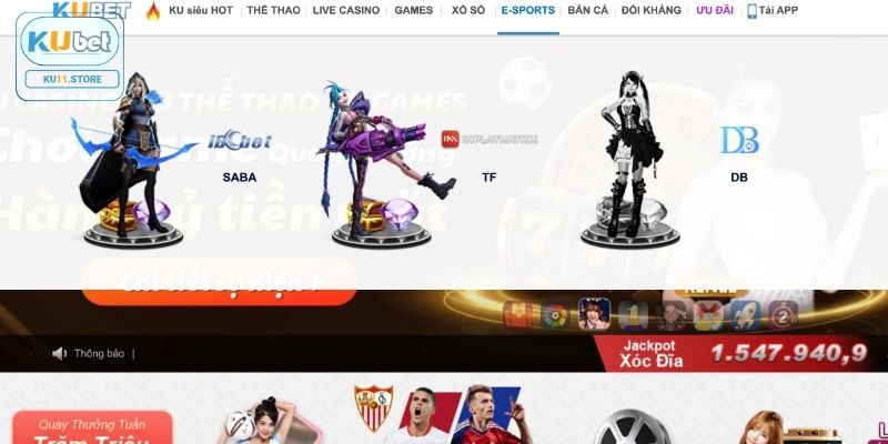 Ku Esports - Tận Hưởng Những Kèo Cược Giải Trí Thú Vị Nhất Sảnh hợp tác với nhiều nhà cung ứng chất lượng